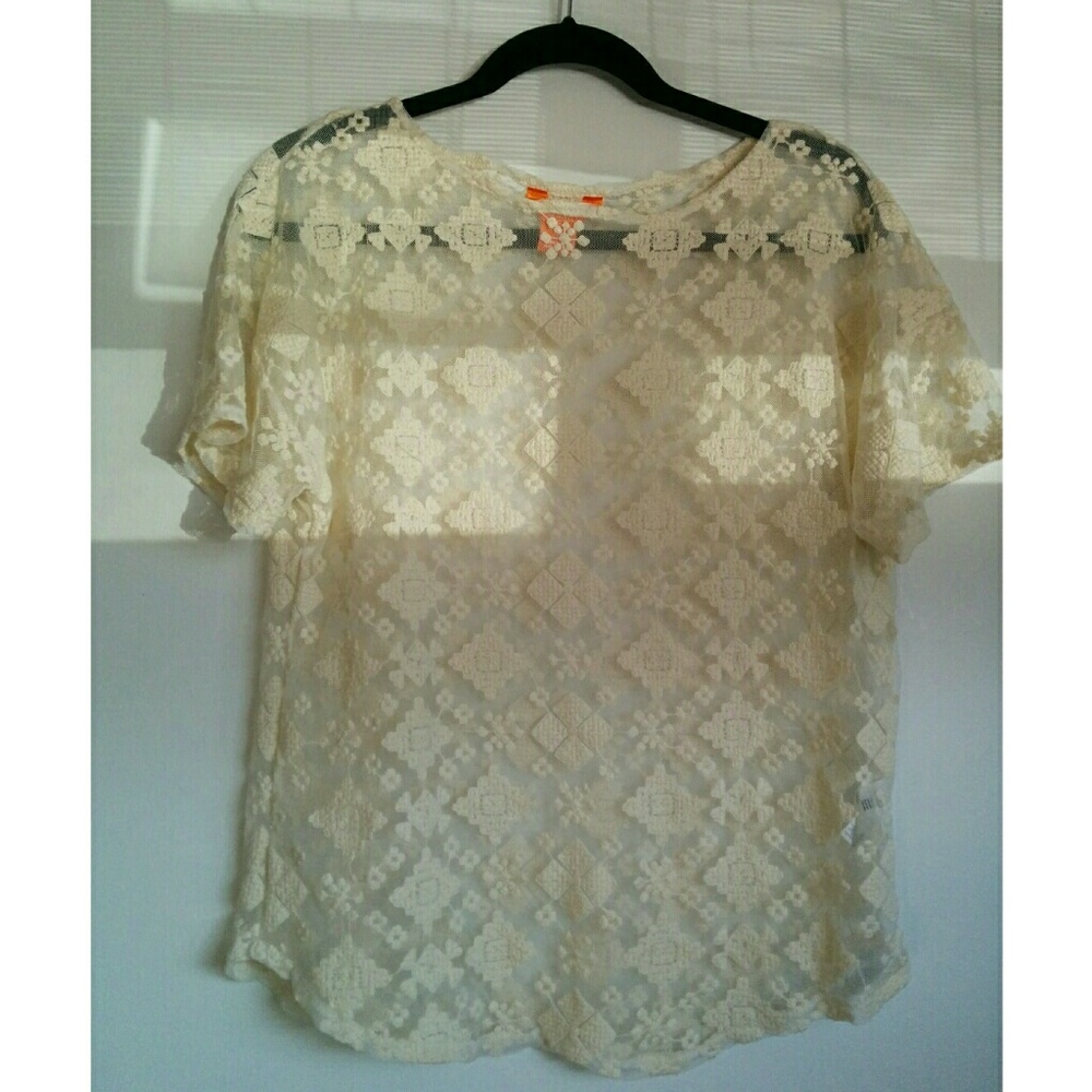Lace Boho Creamy White Shirt ❇